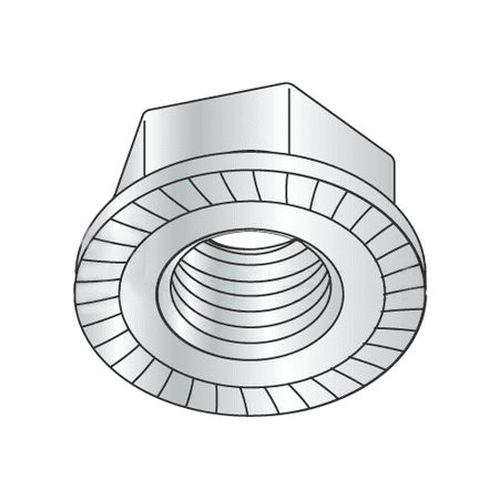 

7/16-14 Serrated Hex Flange Locknuts / Steel / Zinc (Quantity: 500 pcs)
