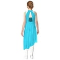 thumbnail image 3 of iixpin Girls Contemporary Dance Dress Sequins Latin Ballet Dance Gown Gymnastics Leotard Lyrical Ballerina Outfit Light Blue 10, 3 of 6