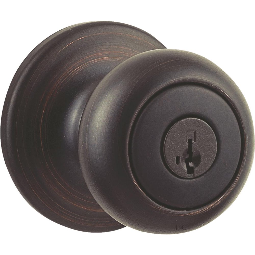 Weiser Welcome Home Venetian Bronze Entry Door Knob With Smartkey 