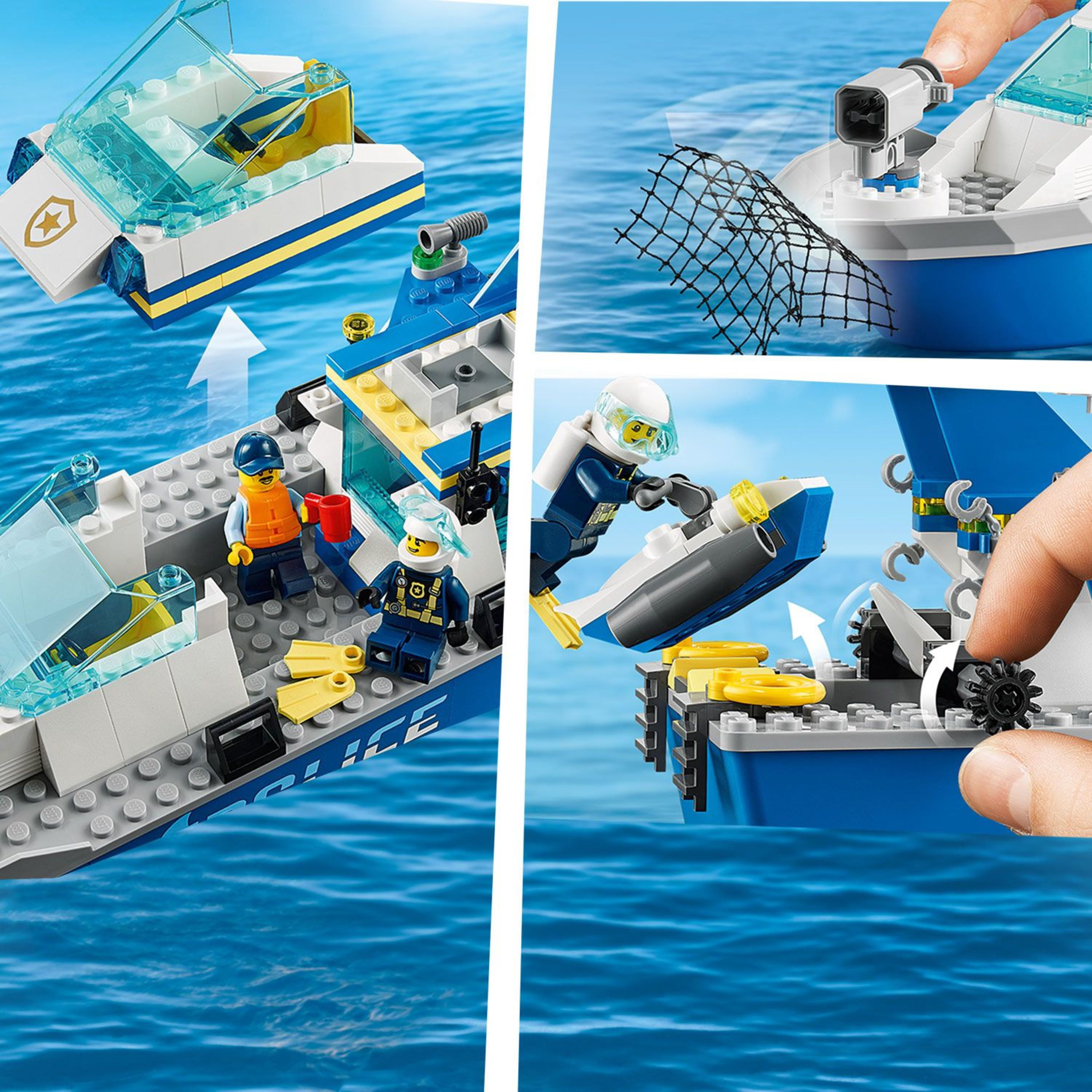 Frente audición Violín LEGO City Police Patrol Boat 60277 Cool Police Toy for Kids (276 Pieces) -  Walmart.com