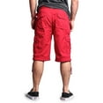 thumbnail image 2 of G-Style USA Men's Rip-stop Belted Cargo Shorts 9AP30 - Solid Red - 34, 2 of 5