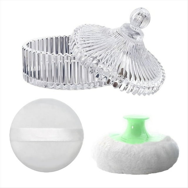 Kit de y Contenedor para Polvos Corporales, para Polvos Sueltos para Mujeres y Bebés, y Contenedores para Polvos Sueltos para Maquillaje Húmedo y Seco C