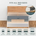 thumbnail image 4 of Grounding Sheets for Bed Earth Grounded Sheet Pad 10% Silver Fiber+90% Organic Cotton, for Queen, King and All Mattress Sizes, with Outlet Tester & Cord 110"*24" (Gray), 4 of 8