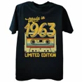 thumbnail image 2 of Made In 1963 Limited Edition 62 Years Of Being Awesome Tee Tops Round Neck Short-Sleeve Fashion Tshirt Clothing Casual T-shirts, 2 of 6