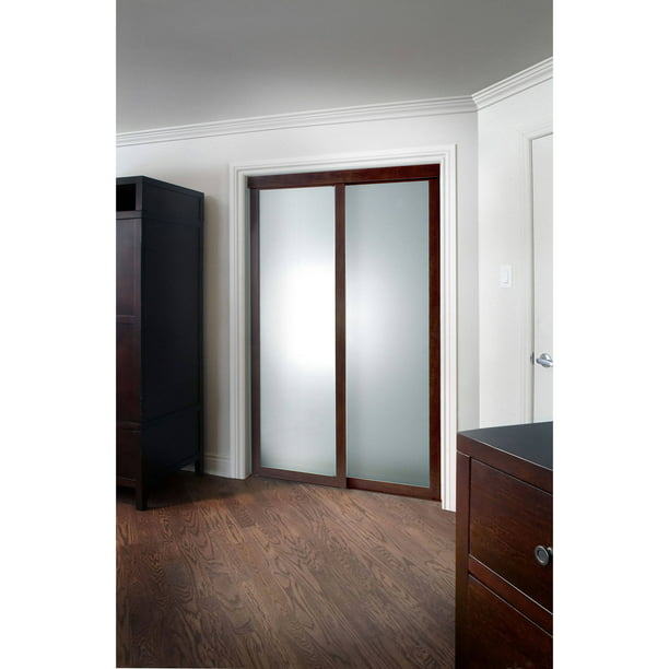 Pinecroft Fusion Frosted Glass, Mirrored Bifold Door Menards