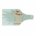 thumbnail image 1 of Empower Cutting Board, Feminism Themed Woman Fist up Powerful Ladies Feminine Illustration Graphic, Decorative Tempered Glass Cutting and Serving Board, in 3 Sizes, by Ambesonne, 1 of 2