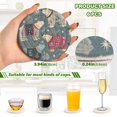 thumbnail image 2 of 6 Pcs Drink Coasters with Holder 3.94in Woven Coasters for Drinks Polar Bear Pattern Coaster Set for Protection Table, 2 of 7