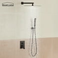 thumbnail image 5 of Boyel Living Bathroom Luxury Shower System Set 12 Inch Rainfall Shower Head with Handheld Shower ,Wall Mounted High Pressure Shower Faucet in Matte Black Shower Head, 5 of 8