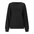 thumbnail image 2 of Gibobby Sudaderas para mujer oferta Mujer Manga Larga Ligero Sudadera Tops(Negro,XG), 2 of 4