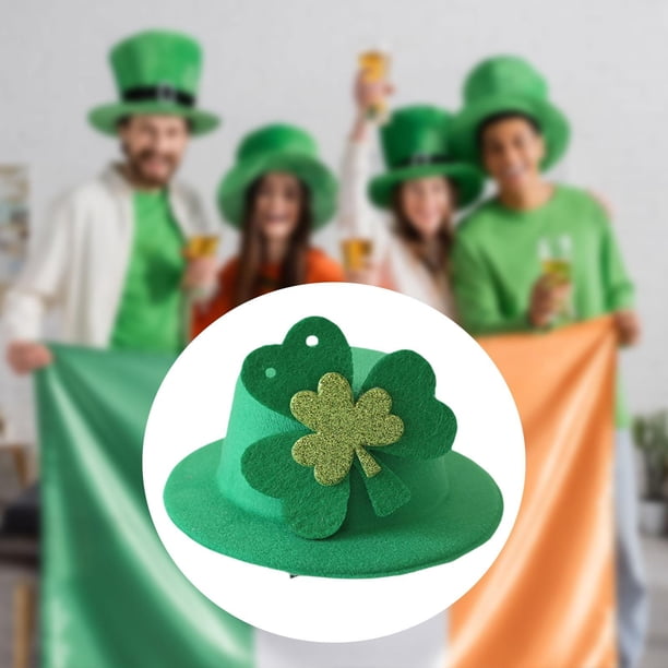 Sombrero De Copa Verde San Patricio – Disfraz Y Accesorio Para Celebrar El Día De San Patricio, Talla Única