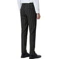 thumbnail image 3 of INSPIRE CHIC Men's Striped Dress Pants Flat Front Trousers Business Pant, 3 of 6