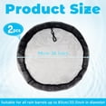 thumbnail image 2 of 2 Pcs Mesh Cover for Rain Barrel, 38.5 Inch Black Rain Barrels Net Cover, Water Collection Bucket Screen Covers to Keep Leaves Debris Out Black - 2pcs, 2 of 7