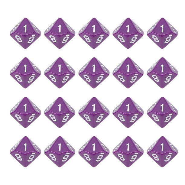 Juego de dados, 20 piezas de dados, juego de dados de 10 caras, funcionalidad de alta precisión