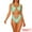 Light Green, variant on DARING DIVA Gold Chain Cut Out Bathing Suit L Fluorescent Green