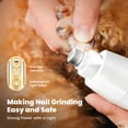 thumbnail image 6 of Oneisall 4-in-1 Cordless Dog Grooming Kit with LED Light, FC10 Dog Clippers & Dog Paw Trimmer & Dog Nail Grinder & Dog Grooming Clippers, White Gold, 6 of 9