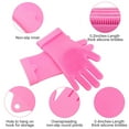 thumbnail image 2 of Silicone Cleaning Supplies, Dishwashing Gloves Reusable Gloves Non-Slip Rubber Gloves 3 Color, 2 of 10