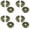 C 4PCS, variant on VMWMSSR 4 Pack Snap Round Wall Cable Hole Cover, Split Decorative Wall Patch, Concealment Cover For Ac Tubing & Indoor Wire Openings(Silver-4PCS)