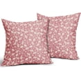 thumbnail image 2 of Pink Pillow Covers 20x20 Set of 2 Vintage Floral Rustic Old Style Cute Flower Print Decorative Outdoor Pillowcases Seasonal Farmhouse Throw Cushion Case Decor for Couch Sofa Bed, 2 of 6