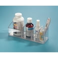 thumbnail image 5 of iDesign Med+ Medicine Cabinet and Vanity Organizer with 3 Compartments, Clear, 9" x 3" x 2", 5 of 5
