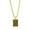 Gold Plated, variant on Men's Gold Plated Chevron Design Necklace in Stainless Steel - Hypoallergenic Necklace for Men - Fine Rectangle Pendant Necklace