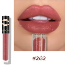 Lip Gloss, Matte Lip Glaze, Multi-Color Crystal Diamond Lipstick with Fine Flash Glitter, Moist and Shiny High-End European Style Lip Makeup Tool