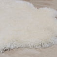 thumbnail image 5 of Allstar Ivory Rug, High Quality Faux Sheep / Polar Bear Shape, No-Shedding, Ultra- Extended Pile Height Shag (2' 11" x 3' 11"), 5 of 6