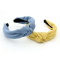 thumbnail image 5 of SPRING PARK Women Wide Hairband Twist Cross Tie Headband Girl Hair Bands Hair Hoop, 5 of 8