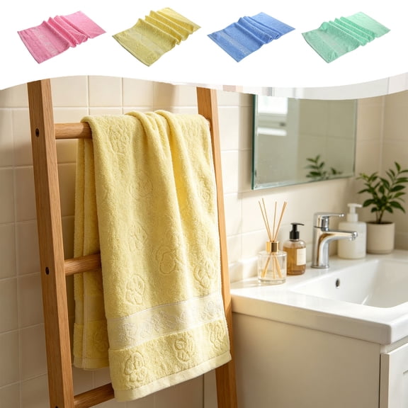 WDOBM Reusable Washcloths, Extra Large Pure Soft Quick‑Dry Absorbent Towel, Highly Absorbent Quick Dry Machine Washable, Lightweight Sport Towels for Bathroom Salon