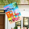 thumbnail image 5 of Hello Summer Flamingo Garden Flag 28 x 40 Inch Small Vertical Spring Summer Tropical Beach Double Sided Seasonal Decoration Outside Decor for House Home Yard, 5 of 6