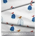 thumbnail image 3 of Soimoi Polyester Crepe Fabric Dot & Lotus Block Printed Fabric 1 Yard 42 Inch Wide, 3 of 3