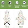 thumbnail image 6 of Haiem Wildflower Watercolor for Winter Dog Hoodie Sweatshirts with Pockets Warm Dog Clothes for Small Dogs Chihuahua-XX-Large, 6 of 7
