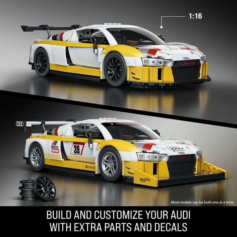Mattel Brick Shop Hot Wheels '15 Audi R8 LMS Building Toy Kit (820