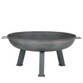 thumbnail image 1 of Sunnydaze Outdoor Camping or Backyard Large Round Cast Iron Rustic Fire Pit Bowl - 30" - Steel Finish, 1 of 10