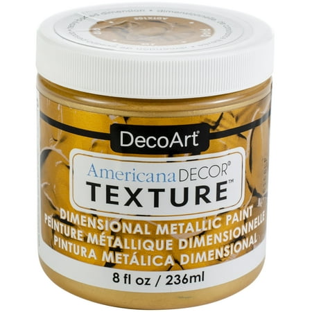 UPC: 0766218109682 | Americana Decor Texture Metallics 8oz-Gold