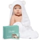 thumbnail image 1 of MINIBOO Toalla con capucha para bebé – Rayón ultrasuave y absorbente de toallas de bambú para bebés recién nacidos y niños pequeños – Toallas de baño hipoalergénicas para bebés, 1 of 5