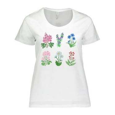 Inktastic Beautiful Wild Flowers Women's Plus Size T-Shirt