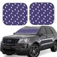 thumbnail image 2 of Uemuo Astronaut Rabbit Printed 2 PCS Car Windshield Sun Shade, Auto Sun Heat and UV Rays Blocker, Foldable Automotive Front Window Sunshade Protector, 2 of 7