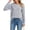 069 Gray, variant on Sweater for Women Floral Knit Pullover, 3D Flower Applique Crew Neck Long Sleeve Casual Sweater
