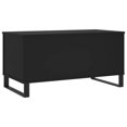 thumbnail image 3 of vidaXL Coffee Table Black 90x44.5x45 cm Engineered Wood, 3 of 5