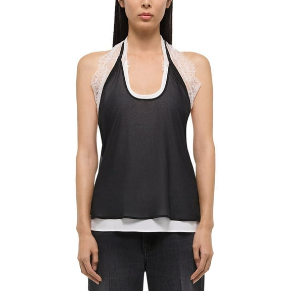 Helmut Lang womens Lace Dancer Top, m