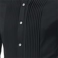 thumbnail image 6 of qolati Mens Dress Shirts Elegant Solid Long Sleeve Wrinkle-Free Shirts Classic Regular Fit Button Down Business Formal Shirts, 6 of 6