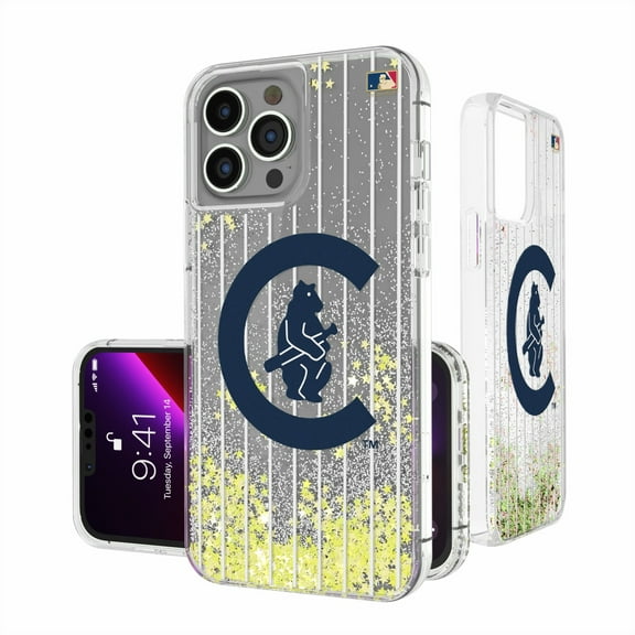 Chicago Cubs 1911-1912 Cooperstown Pinstripe iPhone Glitter Case