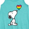 thumbnail image 2 of Peanuts - Snoopy Rainbow Heart - Toddler & Youth Girls A-line Dress, 2 of 5
