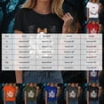 thumbnail image 3 of TOWED22 Fall Shirts for Women Halloween Bow Ghost Flower Graphic Tees Spooky Season Tops Cute Autumn Halloween T-Shirt(Orange,3XL), 3 of 8