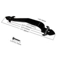 thumbnail image 5 of 11 Inch Hammered Cast Iron Door Handle – Heavy-Duty Rustic Barn Door Pull for Gates, Sheds & Cabinets – Vintage Black Finish, Mounting Screws Included, 5 of 6