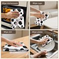 thumbnail image 5 of 4 Pcs Funny Kitchen Towels,White Cow Black Spot Pattern Microfiber Dish Towels,Kitchen Tea Towels,Kitchen Towel Set (18" X 26"), 5 of 7