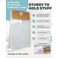 thumbnail image 5 of Skywin 300 Plastic Door Hanger Bags 6 x 9 inches - Clear Door Hanger Bags Protects Flyers, Brochures, Notices, Printed Materials - Waterproof and Secure Door Knob Hanger for Outdoor Use (300), 5 of 8