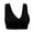 Black, variant on DQRPSEETB Plus Size Bandeau Bras New Front Buckle Bra without Steel Ring Simple Soft Cotton Vest Large Size Bra Underwear for Women Red