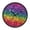 Rainbow Color Glitte, variant on Indoor 12' Voice-Activated Luminous Decoration Wall Clock With LED Night Light Glittering Stars