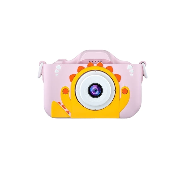 Cámara para la Fotografía, Mini Cámara Digital Animada para Niños con Dos Lentes, Grabación de Vídeo de Alta Definición, Pantalla Lcd de 1,4 Pulgadas, Diseño Abs Azul Portátil para Entretenimiento Inf